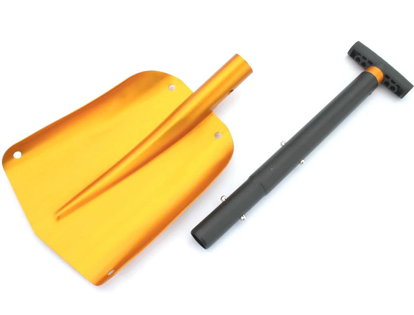 Foldable Emergency Snow Shovel with Extendable Aluminum Handle – Lightweight for Car, Camping, & Outdoor Use