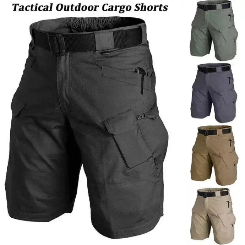 Waterproof Tactical Cargo Shorts - Multi-Pocket, Lightweight Outdoor Hiking & Camping Shorts