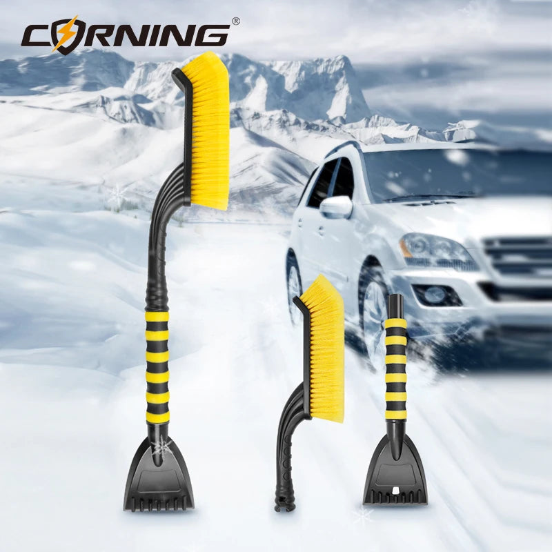 Extendable Car Snow Brush & Ice Scraper – Windshield Deicer and Defroster Tool