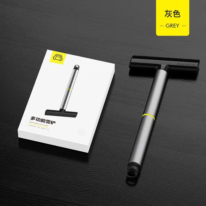 Car Ice Scraper & Snow Shovel – Windshield Snow Remover with TPU Brush