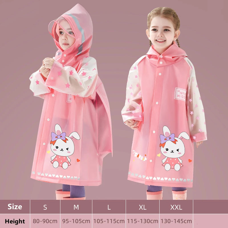 Kids Dinosaur Unicorn Raincoat