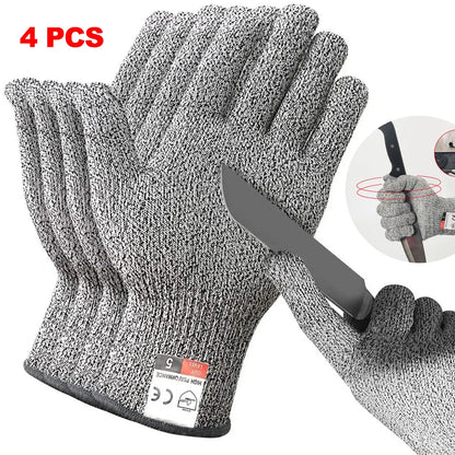 Level 5 Cut-Resistant Gloves – Heavy-Duty Protection for Industrial, Kitchen, and Gardening Use