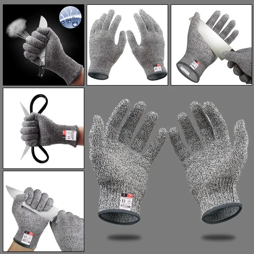 Level 5 Cut-Resistant Gloves – Heavy-Duty Protection for Industrial, Kitchen, and Gardening Use