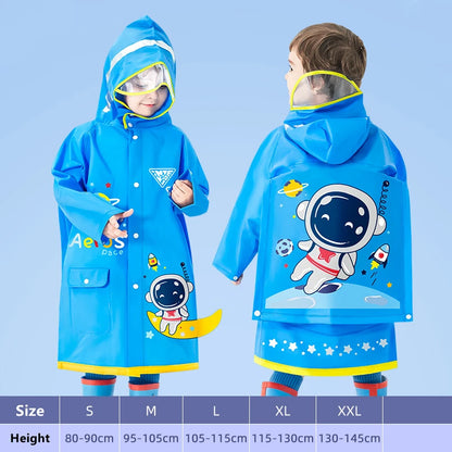 Kids Dinosaur Unicorn Raincoat