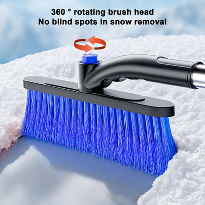 Extendable Ice Scraper &amp; 360° Snow Brush – Detachable Car Snow Tool