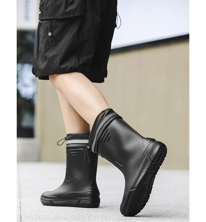 Comfort Men Rain Boots Stylish Men&