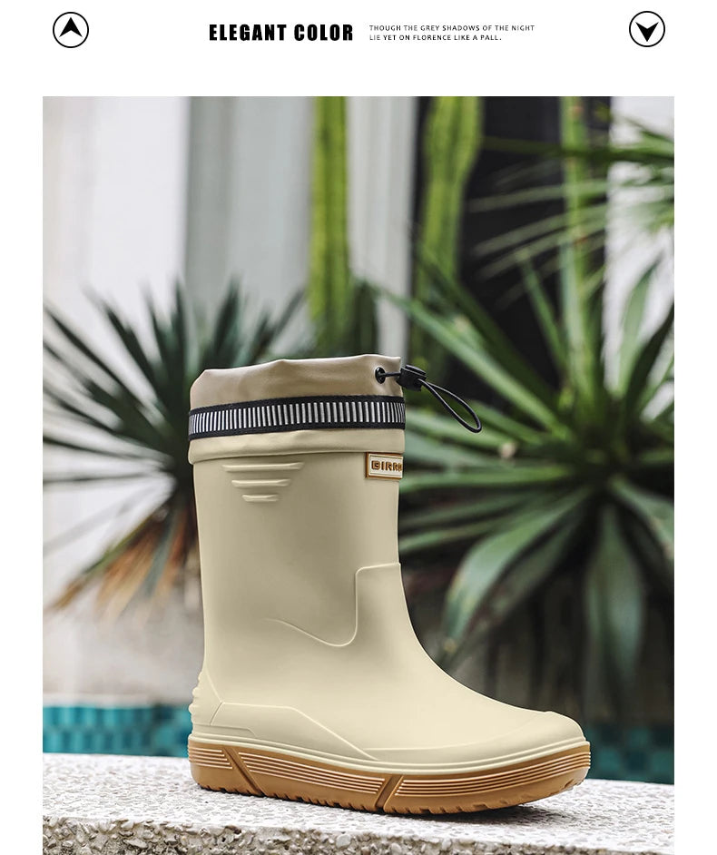 Comfort Men Rain Boots Stylish Men&