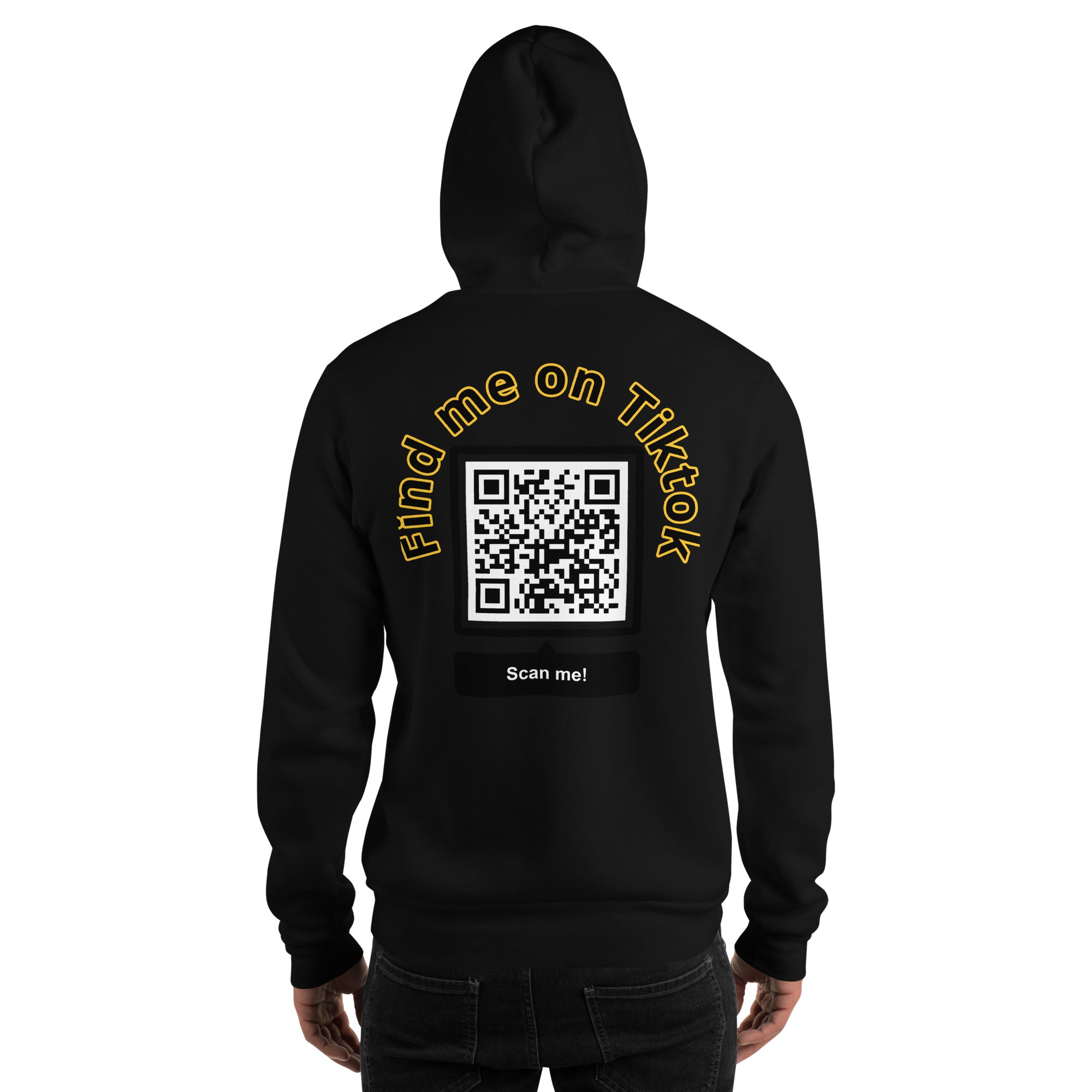 Custom QR Code Hoodie – Personalize with Your Social Media