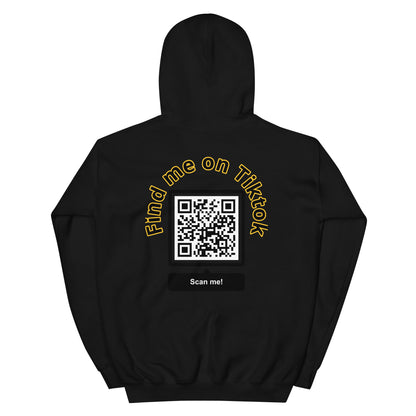 Custom QR Code Hoodie – Personalize with Your Social Media