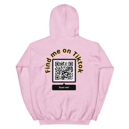 Custom QR Code Hoodie – Personalize with Your Social Media