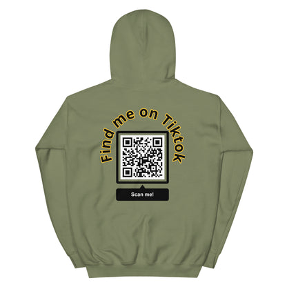 Custom QR Code Hoodie – Personalize with Your Social Media