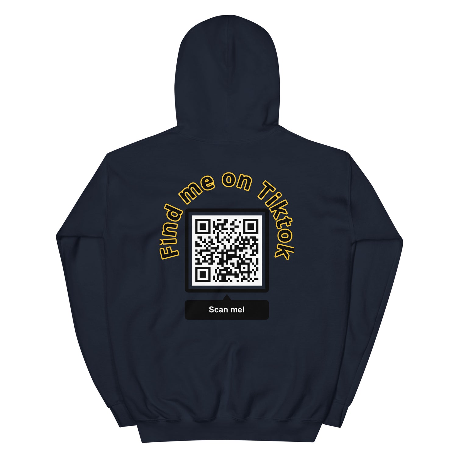 Custom QR Code Hoodie – Personalize with Your Social Media